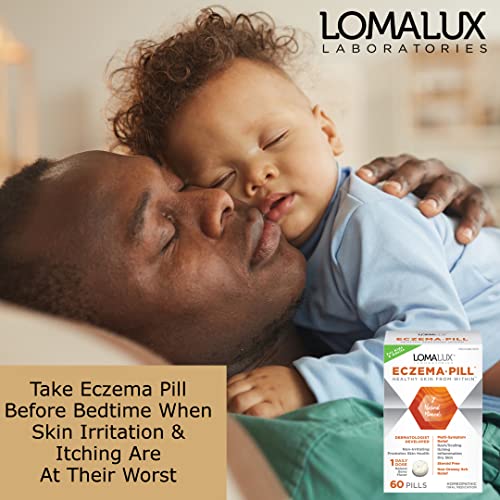 Loma Lux Eczema Pill Natural Eczema Treatment Skin Itch Clearing Minerals Dermatologist Developed For Kids Adults Clears Prevents Eczema Scaling Inflammation Itching No Harsh Chemicals