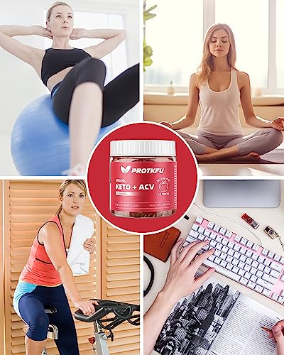 ProTKFU Keto Acv Gummies Advanced Weight Management Loss Gummies | 90 Counts | Apple Cider Vinegar Supplement | Sugar Free, Non-GMO, Gluten Free Gummies for Adults