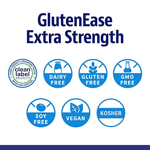 Enzymedica, GlutenEase Extra Strength, Digestive Aid for Gluten and Casein Digestion, Vegan, Non-GMO, 30 capsules (30 servings)