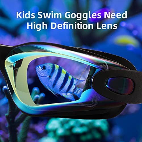 Aegend Kids Swim Goggles, Pack of 2 Swimming Goggles for Children Boys & Girls Age 3-14