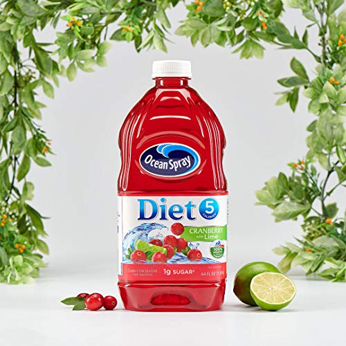 Ocean Spray Diet Cranberry with Lime Juice Drink, 64 FL Oz Bottle