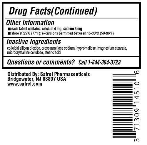 Safrel Senna 8.6 mg Tablets (1000 Count) –Natural Sennosides Vegetable Laxative for Constipation, Bloating, Gas, Irregularity Relief. Safe Overnight Relief | Generic Senokot, Original Value Pack