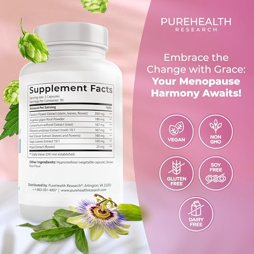 MenoHarmony Menopause Vitamins for Women Hormone Harmony - Estrogen Pills for Menopause Relief - Estrogen Replacement for Women Helps Ease Hot Flashes, Night Sweats, Renews Hormone Balance - 1 Bottle