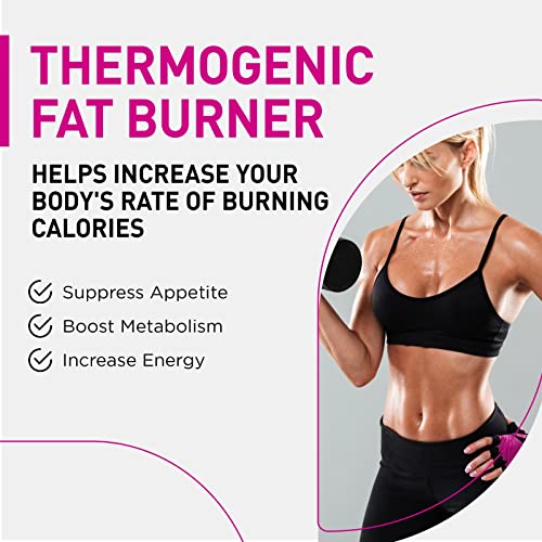 Natural Weight Loss Pills for Women-Best Diet Pills that Work Fast for Women-Appetite Suppressant-Thermogenic Belly Fat Burner-Carb Blocker-Metabolism Booster Energy Supplements -60ct