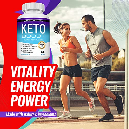 Keto Boost Diet Pills Ketosis Supplement - Natural Exogenous Keto Formula Support Energy & Focus, Advanced Ketones for Ketogenic Diet, Keto Diet Pills, for Men Women