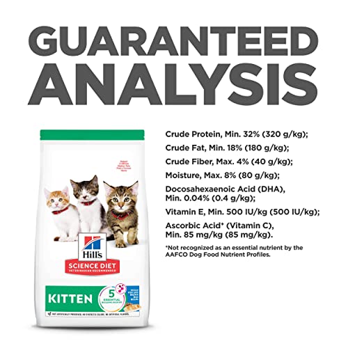 Hill's Pet Nutrition Science Diet Kitten Ocean Fish & Brown Rice Recipe Dry Cat Food, 7 lb. Bag