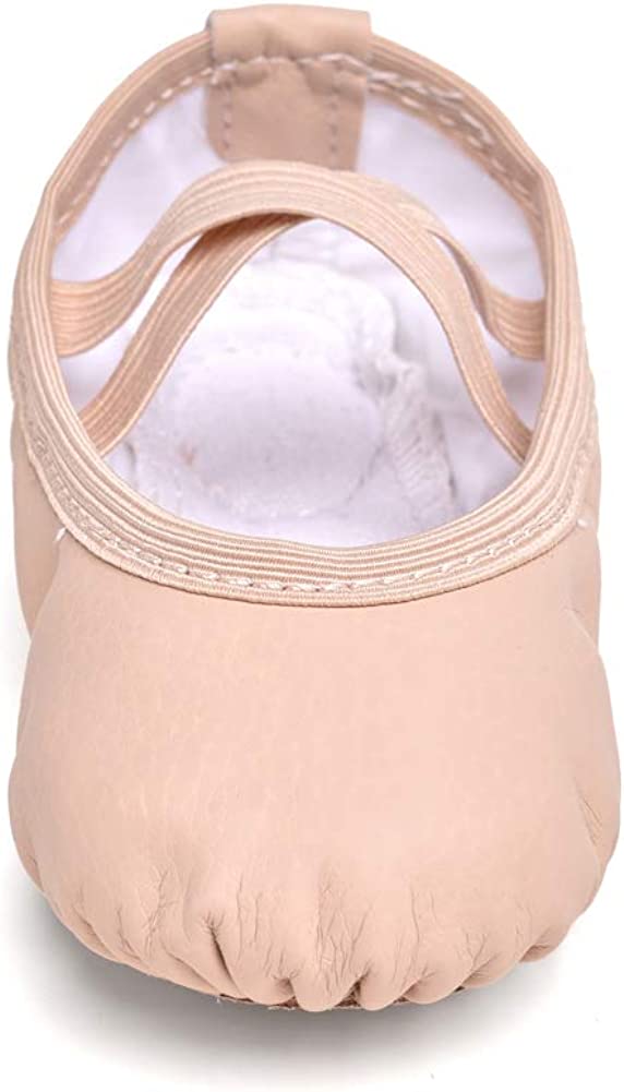 Stelle Ballet Shoes for Girls Toddler Ballet Slippers Soft Leather Boys Dance Shoes for Toddler/Little Kid/Big Kid (Ballet Pink, 11ML)