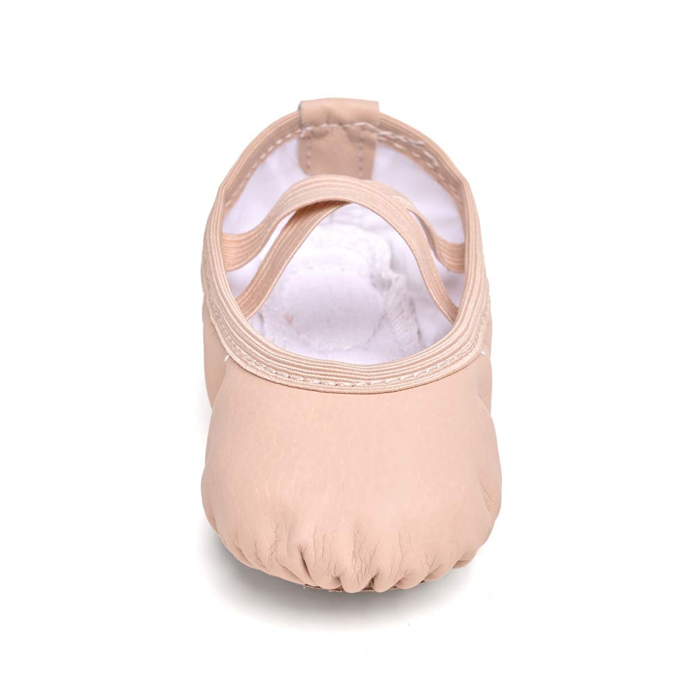 Stelle Ballet Shoes for Girls Toddler Ballet Slippers Soft Leather Boys Dance Shoes for Toddler/Little Kid/Big Kid (Ballet Pink, 11ML)