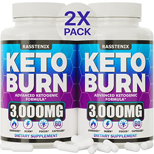 Rasstenix (2 Pack) Keto Pills - Lean Keto Diet Pills - Weight Fat Management Loss - Ultra Fast Prime Keto Supplement for Women and Men - Optimal Max Keto - 120 Capsules