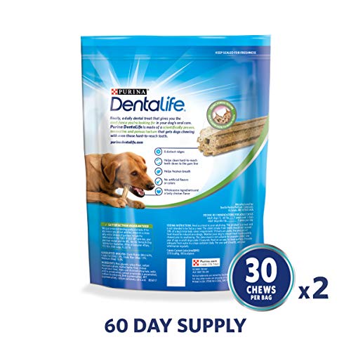 Purina DentaLife Made in USA Facilities Large Dog Dental Chews, Daily