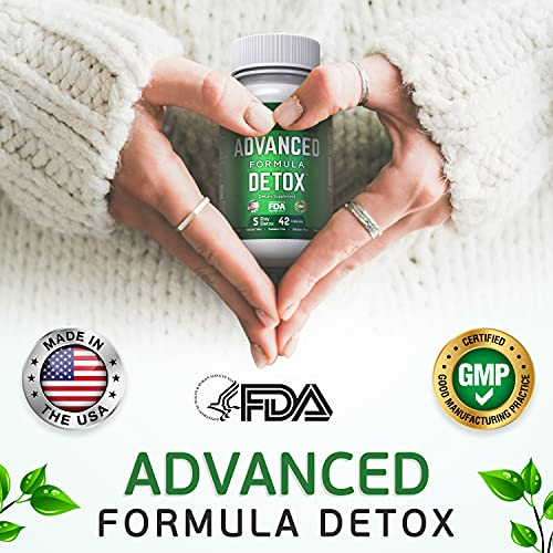 Salutem Vita™ Advanced Formula Detox - Detoxify and Renew: Your Ultimate Dietary Supplement for Total Body Cleansing -Supplement for Toxin Removal - 1 Pack - 42 Caps