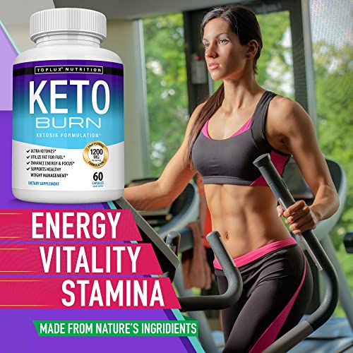 Keto Burn Pills Ketosis - 1200 Mg Ultra Advanced Natural Ketogenic Using Ketone Diet Support Energy Focus Men Women 60 Capsules