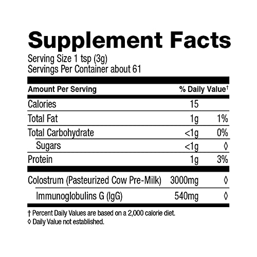 Surthrival: Colostrum Powder (6.5oz), Immune Optimization & Recovery, Powdered Dietary Supplement, Gut Health, Immune Support, Keto Friendly