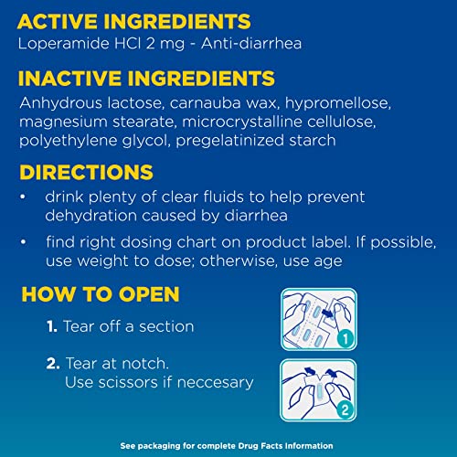 Imodium A-D Diarrhea Relief Caplets with Loperamide Hydrochloride, Anti-Diarrheal Medicine to Help Control Symptoms of Diarrhea Due to Acute, Active & Traveler's Diarrhea, 24 ct.