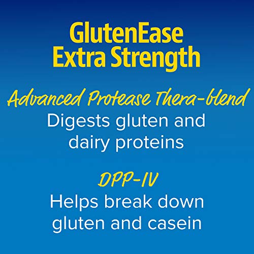 Enzymedica, GlutenEase Extra Strength, Digestive Aid for Gluten and Casein Digestion, Vegan, Non-GMO, 30 capsules (30 servings)