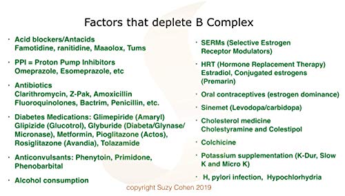 Suzy Cohen, Mito B Complex Dietary Supplement, 5-MTHF, Adeno B12, Methylation Support, Supports Healthy Nervous System, Boost Energy, Vitamin B, 60 Veg caps