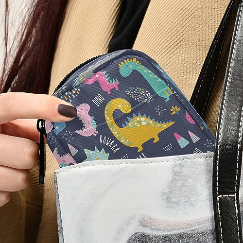 Takiito Cute Funny Kids Dinosaurs Travel Pill Organizer Bag, Weekly Daily Pill Case Bag Portable Pill Box for Vitamin Supplement Medicine