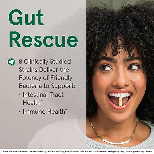 Jarrow Formulas Jarro-Dophilus EPS Gut Rescue Probiotics 50 Billion CFU with 8 Clinically-Studied Strains, Dietary Supplement for Gut Health Support, 30 Veggie Capsules, 30 Day Supply