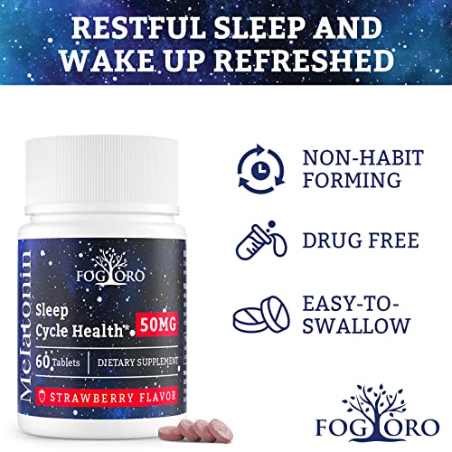 Powerful Melatonin -Fall Asleep Faster, Stay Asleep Longer,Easy to Take