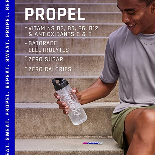 Propel Powder Packets, 3 Flavor Variety Pack, Electrolytes, Vitamins and No Sugar, Packaging May Vary, 10 Count (Pack of 5)