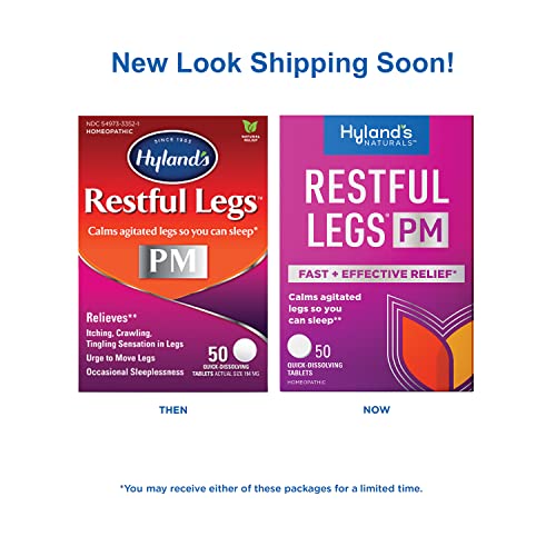 Hyland's Restful Legs PM Quick Dissolving Tablets - 50 Tablets, Pack of 2