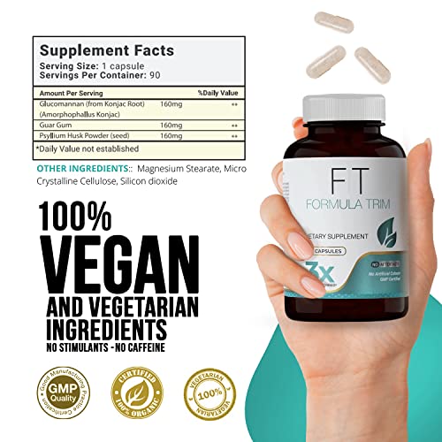 Formula Trim | Body Trim & Appetite Control Supplement | Certified Organic Metabolic Regulator for Women | Plant-Based Dietary Supplement | Improves Digestion & Reduces Cravings | 30-Day Supply