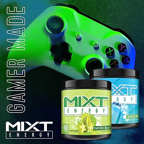 MIXT Energy Supplement, Designed for Energy and Focus, 8 Hour Energy Drink, Awesome Taste, Gaming Energy, Keto Approved (60 Servings, Fresh Lemonade)