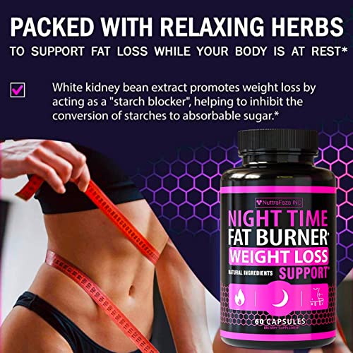 (2 Pack) Night Time Weight Loss Pills for Women Belly Fat Burner for Women - Diet Pills That Work Fast For Women - Diet Pills for Women - Carb Blocker Appetite Suppressant Supplement - Made in USA