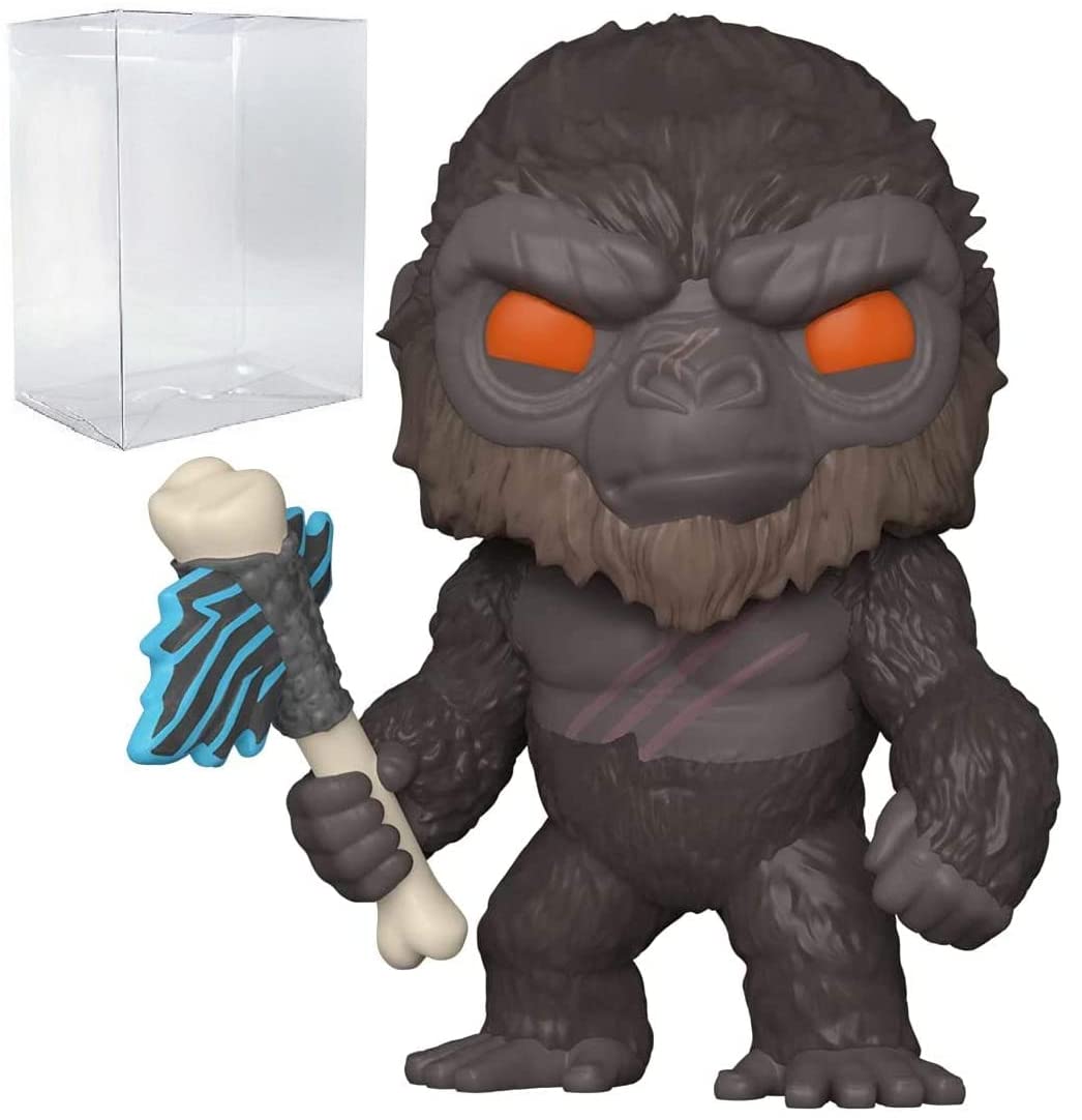 King Kong with Battle Axe Pop #1021 Pop Movies Godzilla vs Kong Vinyl Figure (Bundled with EcoTek Protector to Protect Display Box)