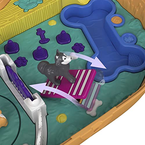 Polly Pocket Compact Playset, Corgi Cuddles with 2 Micro Dolls & Accessories, Travel Toys with Surprise Reveals [Amazon Exclusive]