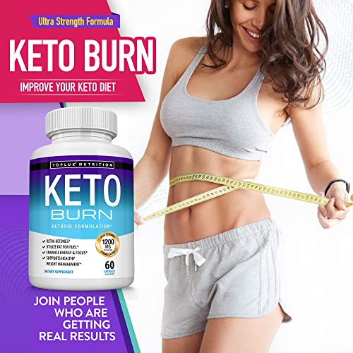 Keto Burn Pills Ketosis - 1200 Mg Ultra Advanced Natural Ketogenic Using Ketone Diet Support Energy Focus Men Women 60 Capsules