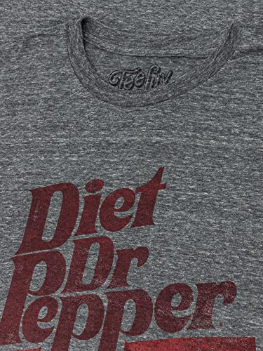 Tee Luv Faded Diet Dr Pepper Shirt (Graphite Snow Heather) (L)