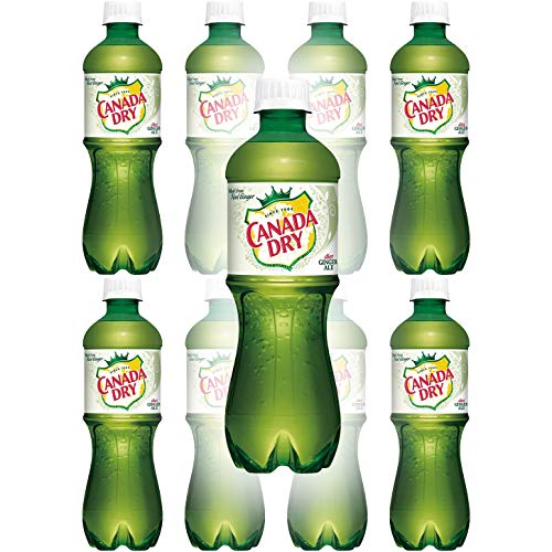 Canada Dry Diet Ginger Ale, 20oz Bottle (Pack of 8, Total of 160 Oz)