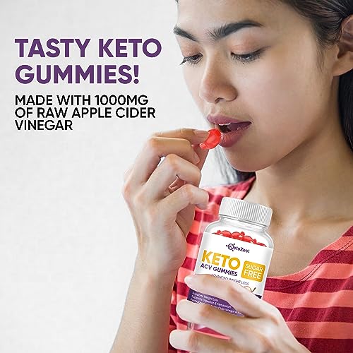 Keto Acv Gummies for Advanced Weight Loss & Belly Fat Burn - Pro Active Super Apple Cider Vinegar Gummies - Rapid Fat Burner Diet Supplement for Women Men - Sugar Free & Gluten Free (1000MG)