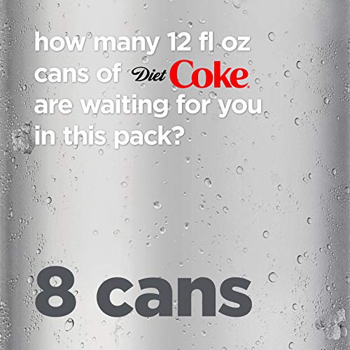 Diet Coke Soda Soft Drink, 12 fl oz, 8 Pack