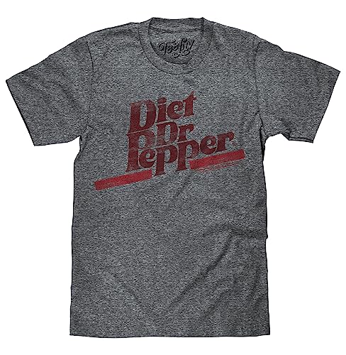 Tee Luv Faded Diet Dr Pepper Shirt (Graphite Snow Heather) (L)