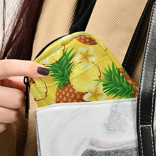 Pineapples Travel Pill Organizer Case Daily Medicine Organizer Travel Pill Box Pill Container for Travel Family Business Vitamins Fish Oil Supplements