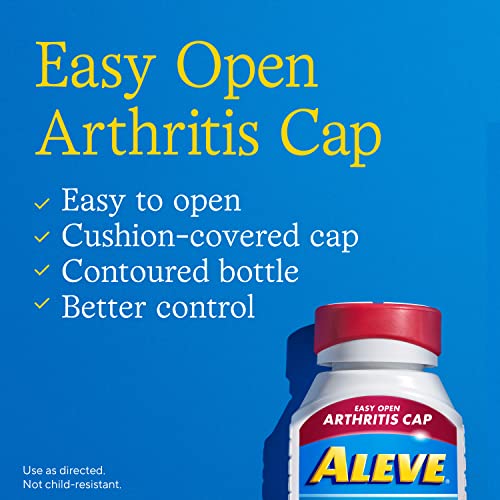 Aleve Arthritis Gelcap, Fast Acting All Day Pain Relief for Headaches, Muscle Aches, and Fever Reduction, Naproxen Sodium, 220 mg, Yellow, 160 Count