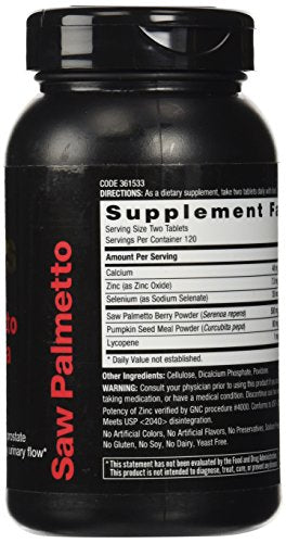 GNC Men's Saw Palmetto Formula, 240 Tablets, Supports Normal Prostate Function