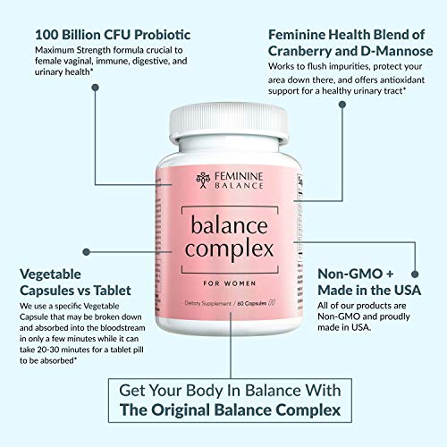 Balance Complex Vaginal Health Dietary Supplement, 60 Capsules