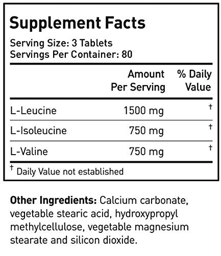 Crazy Muscle BCAA Pills with The Perfect 2:1:1 Ratio of Branched Chain Amino Acids Supplement - 1000mg of BCAAs per Pill (Better Than Capsules) by Crazy Muscle - 120 Tablets