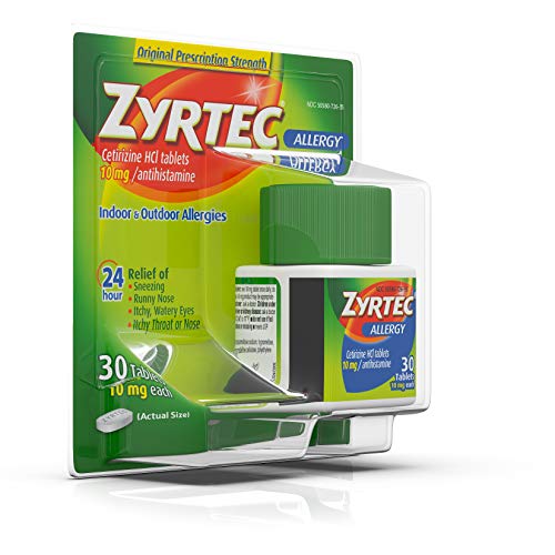 Zyrtec Allergy Relief (10 mg), 30 Tablets