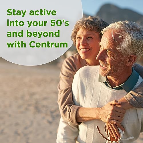 Centrum Silver Multivitamin for Adults 50+, Gluten Free, Non-GMO, Supports Memory and Cognition