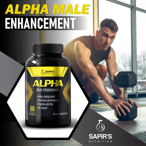 Alpha Enlargement Pills for Men - Increase 2 in 60 Days Muscle Builder for Men - Testosterone Booster for Men - Male Enhancing Supplement - Test Booster, Energy, Strength, Stamina, Endurance