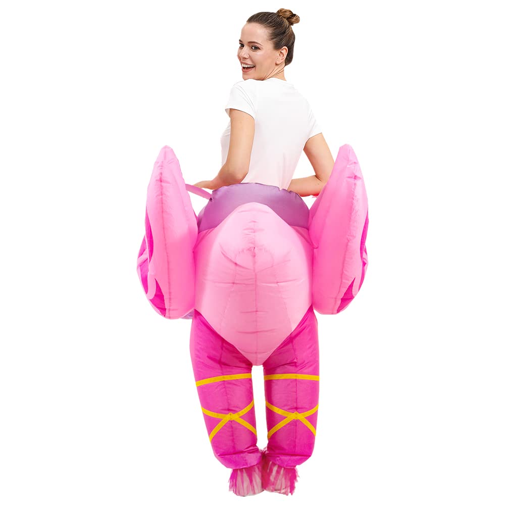 KOOY Inflatable Flamingo Costume,Inflatable Costume For Adult Funny,Halloween Blow Up Costume,Christmas Costume