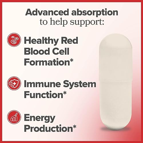 O Positiv Advanced Absorption Iron with Vitamin C Capsules - Vegan Iron Supplement for Men & Women - Healthy Red Blood Cells, Immune System & Energy Production - 90 Servings, 3 Month Bulk Supply