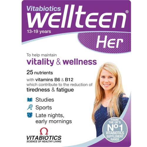 Vitabiotics Wellteen Her - Nutritional Support for Teenagers and Young Women Ages 13-19 - 30 Tablets