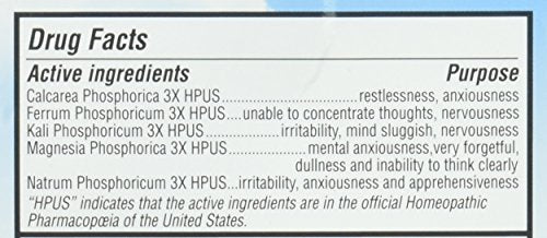 Hyland's Naturals Nerve Tonic Stress Relief Tablets, Natural Relief of Restlessness, Nervousness and Irritability Symptoms, Non-Habit Forming, Quick Dissolving Tablets, 50 Count