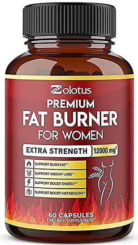 Premium Weight Loss Pills for Women, The Best Belly Fat Burners for Women and Men, Metabolism Booster, Energy Pills, Highest Potency with Green Tea Extract 98%, 2 Months Supply