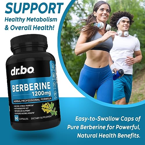 Myo-Inositol & D-Chiro Inositol & Berberine Supplement Capsules - Support Hormone Balance, Fertility, Regulate Menstrual Cycle, Ovarian Health & PCOS - 1200mg Berberine Pills for Healthy Metabolism